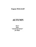 Autumn. No.1 from 'Four Seasons' for Piano