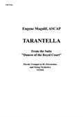 Tarantella for Trumpet-Piccolo, Strings and Percussion – Score